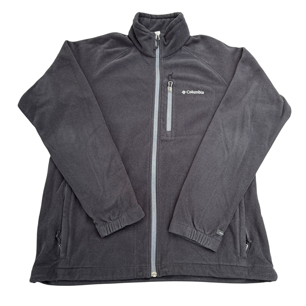 Columbia Interchange Mens Full Zip Fleece Jacket Black AM3039 Size M